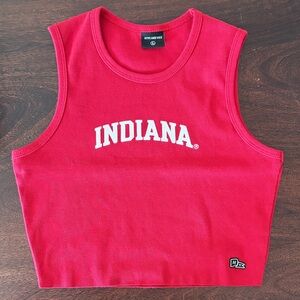 Hype & Vice Indiana University IU Women's Crop Top (Large)